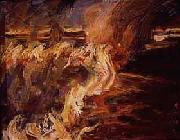 Akseli Gallen-Kallela The Veldt Ablaze at Ukamba Sweden oil painting artist
